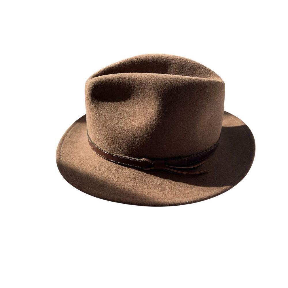 Stetson Open Road Brown Felt Hat READ: No Branding on Interior